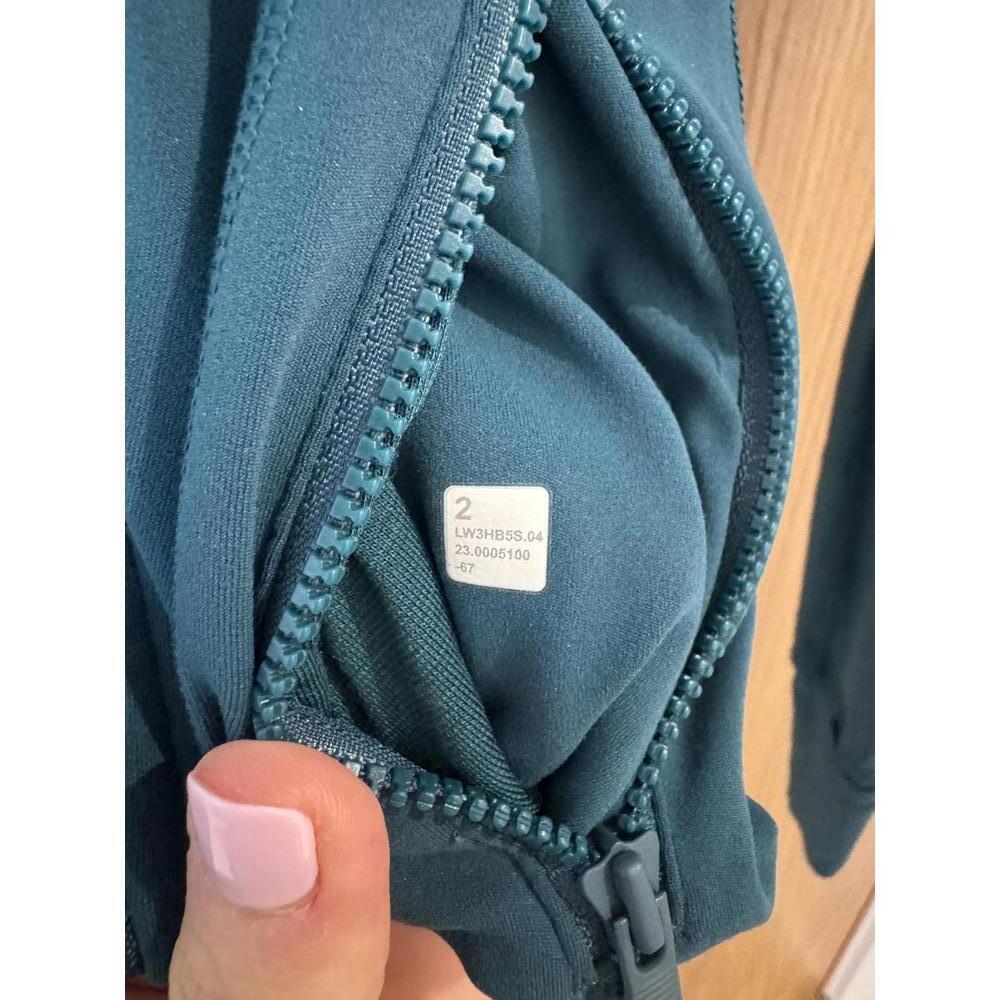 Lululemon Cropped Define Jacket *Nulu in Storm Teal Size 2 - Picture 6 of 9